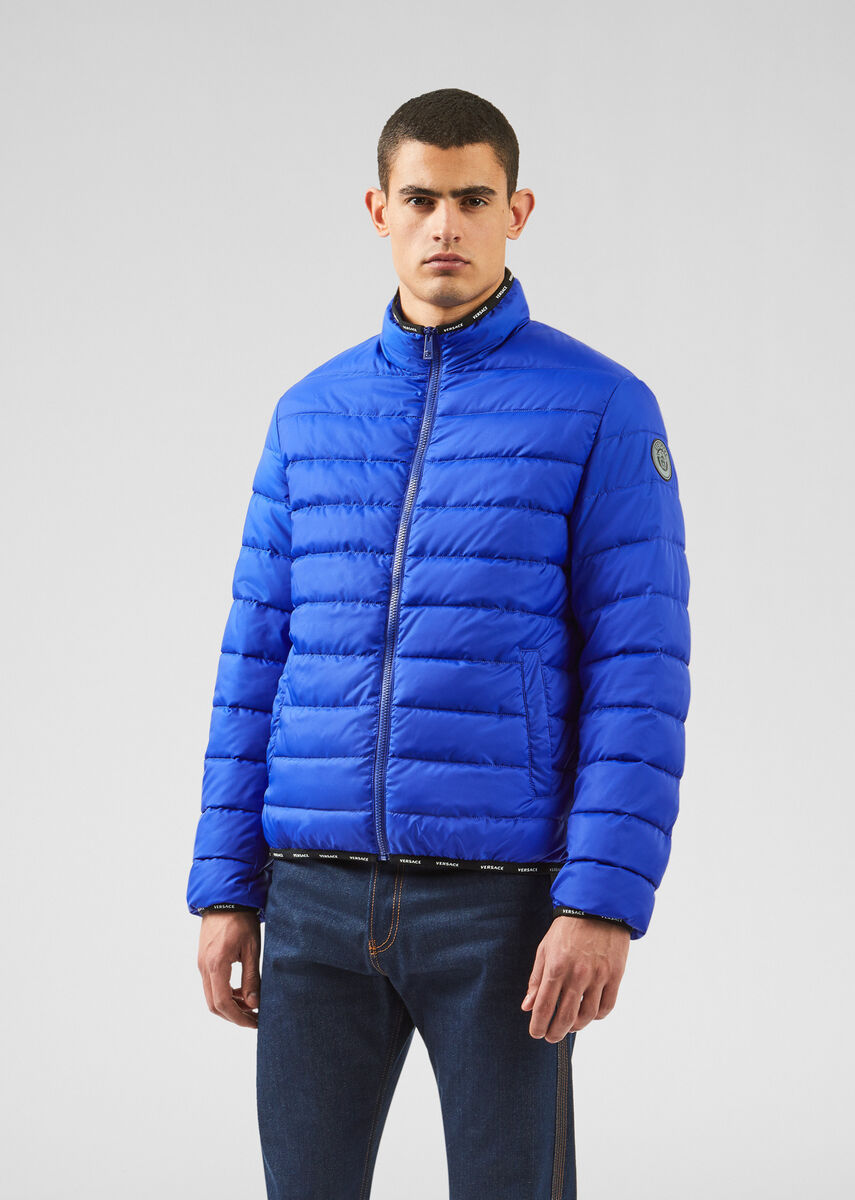 nastro versace puffer jacket